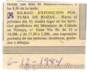 1984-12-06 Anuncio exposicion Sala Gran Via 50