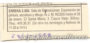 1998-01-28 Anuncio Exposicion Erreka 2000