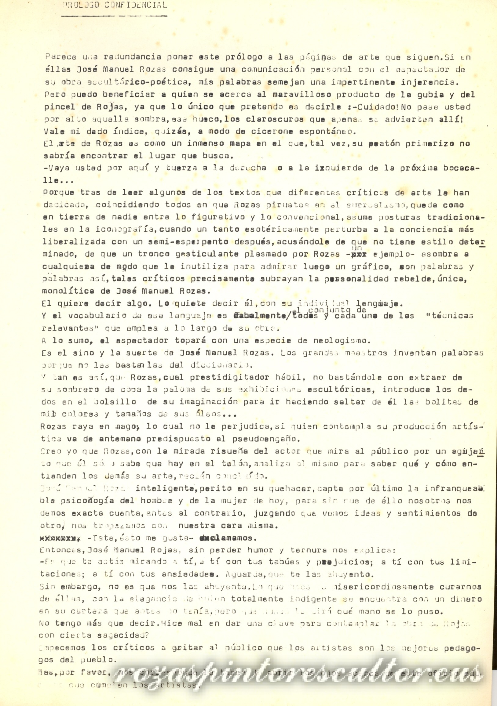 1981 Foreword Confidential – Jose Maria Bereciartua