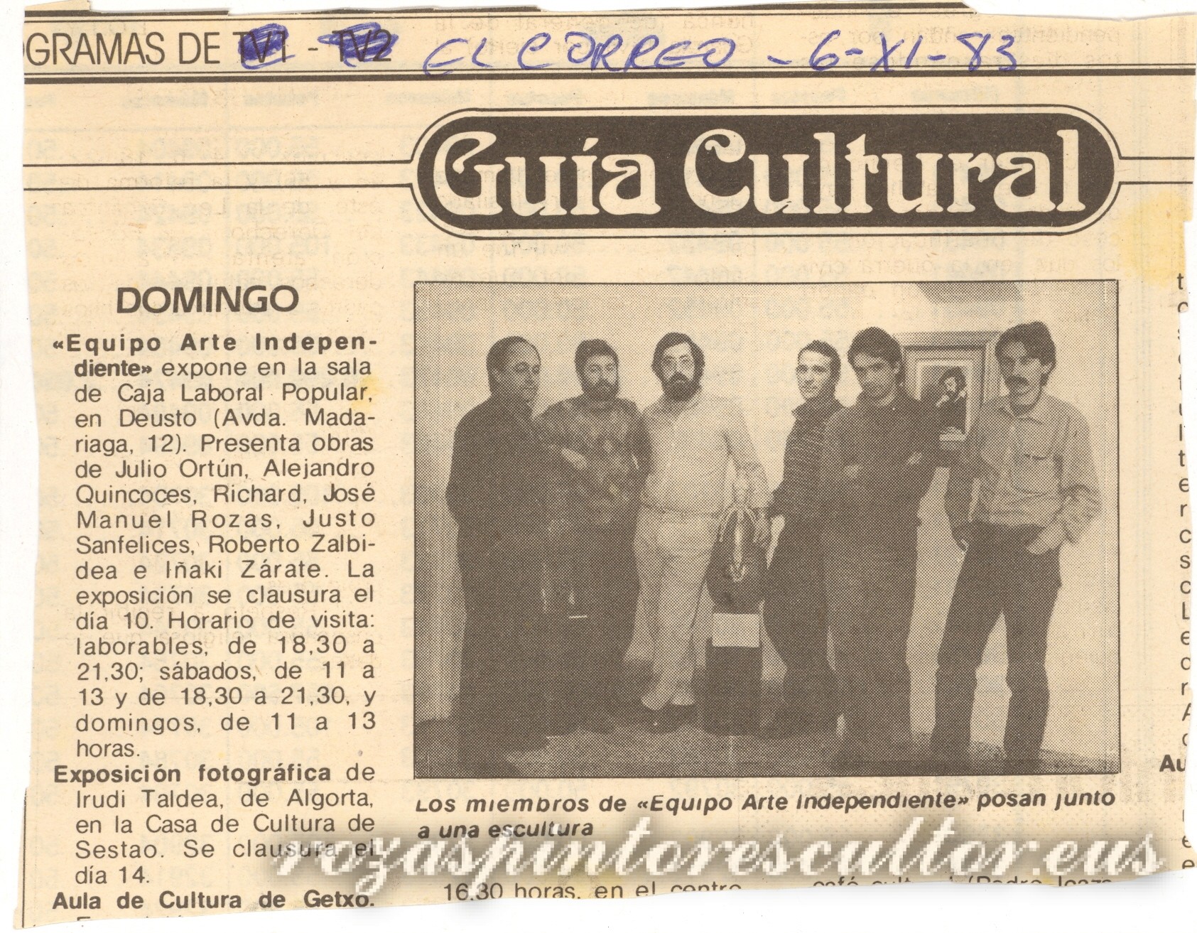 1983 Primera exposición del Equipo de Arte Independiente